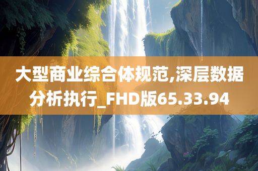 大型商业综合体规范,深层数据分析执行_FHD版65.33.94