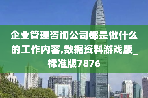 企业管理咨询公司都是做什么的工作内容,数据资料游戏版_标准版7876