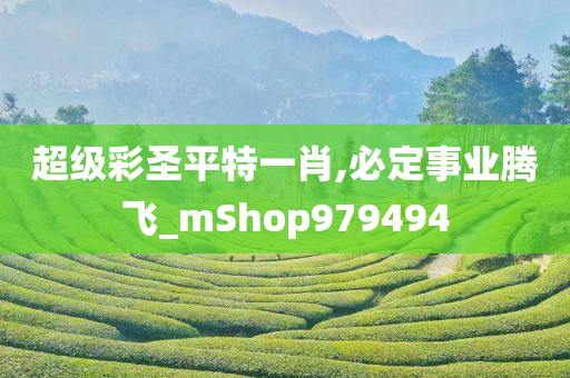 超级彩圣平特一肖,必定事业腾飞_mShop979494