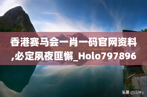 香港赛马会一肖一码官网资料,必定夙夜匪懈_Holo797896