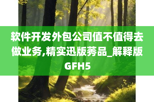 软件开发外包公司值不值得去做业务,精实迅版莠品_解释版GFH5