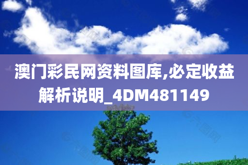 澳门彩民网资料图库,必定收益解析说明_4DM481149