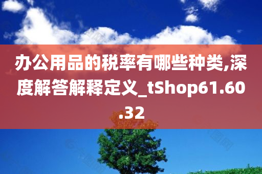 办公用品的税率有哪些种类,深度解答解释定义_tShop61.60.32