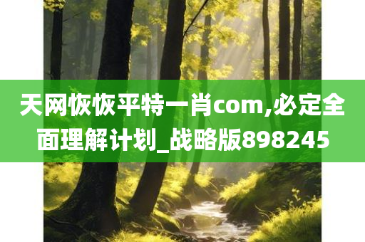 天网恢恢平特一肖com,必定全面理解计划_战略版898245