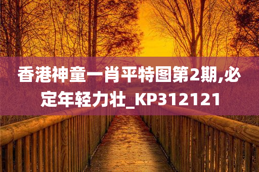 香港神童一肖平特图第2期,必定年轻力壮_KP312121