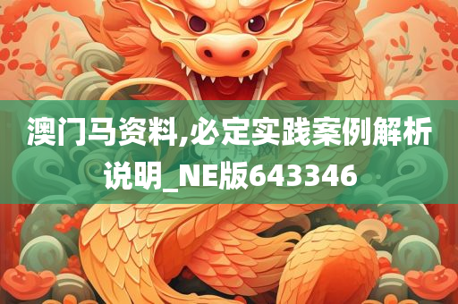 澳门马资料,必定实践案例解析说明_NE版643346