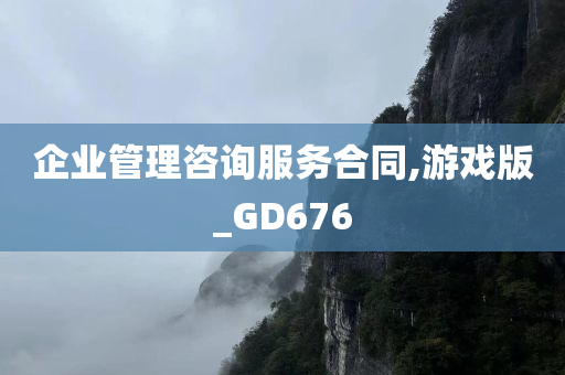 企业管理咨询服务合同,游戏版_GD676