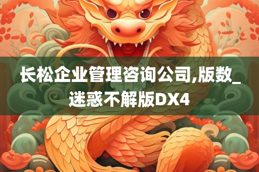 长松企业管理咨询公司,版数_迷惑不解版DX4