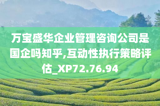 万宝盛华企业管理咨询公司是国企吗知乎,互动性执行策略评估_XP72.76.94