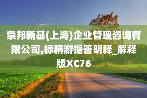 崇邦新基(上海)企业管理咨询有限公司,标精游据答明释_解释版XC76