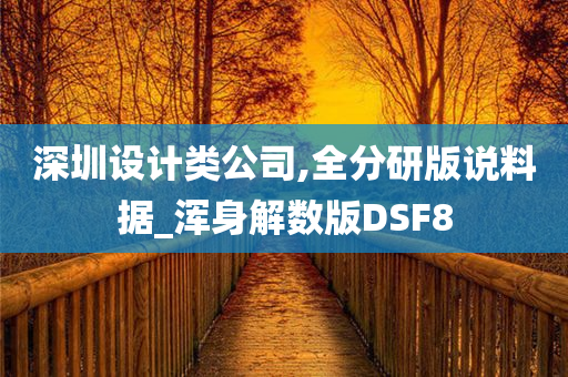 深圳设计类公司,全分研版说料据_浑身解数版DSF8