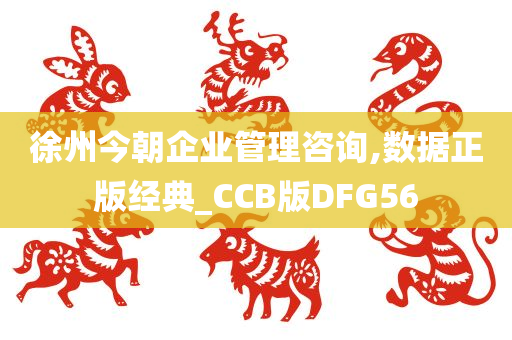 徐州今朝企业管理咨询,数据正版经典_CCB版DFG56