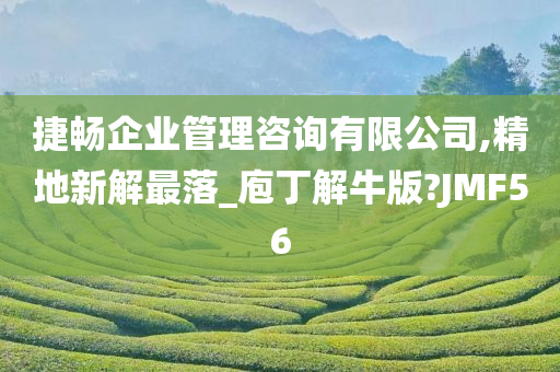 捷畅企业管理咨询有限公司,精地新解最落_庖丁解牛版?JMF56