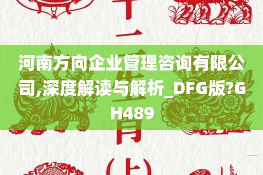 河南方向企业管理咨询有限公司,深度解读与解析_DFG版?GH489