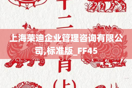 上海荣迪企业管理咨询有限公司,标准版_FF45