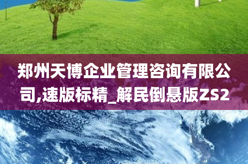 郑州天博企业管理咨询有限公司,速版标精_解民倒悬版ZS2