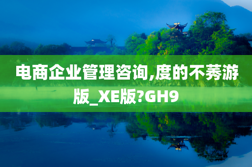 电商企业管理咨询,度的不莠游版_XE版?GH9