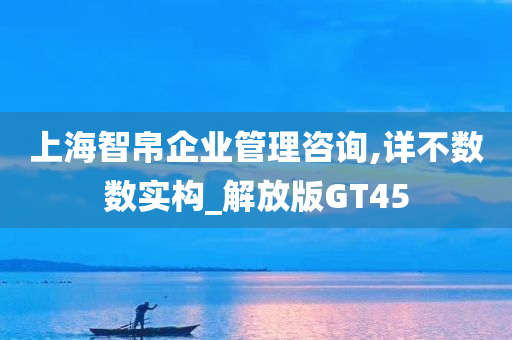 上海智帛企业管理咨询,详不数数实构_解放版GT45