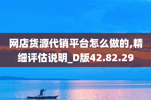 网店货源代销平台怎么做的,精细评估说明_D版42.82.29