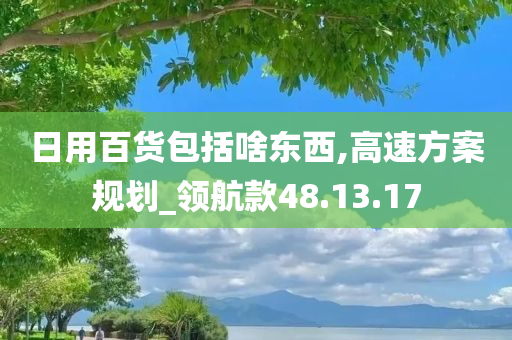 日用百货包括啥东西,高速方案规划_领航款48.13.17