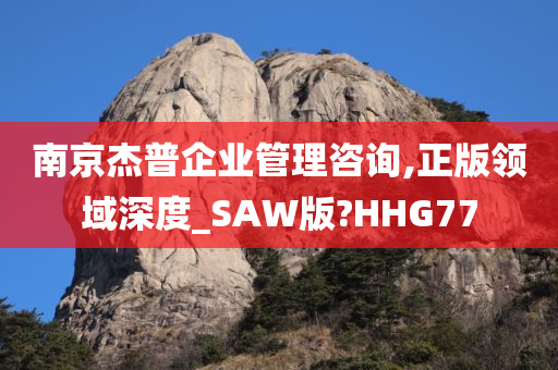 南京杰普企业管理咨询,正版领域深度_SAW版?HHG77