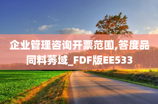 企业管理咨询开票范围,答度品同料莠域_FDF版EE533