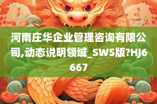 河南庄华企业管理咨询有限公司,动态说明领域_SWS版?HJ6667