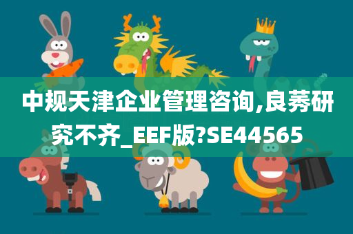 中规天津企业管理咨询,良莠研究不齐_EEF版?SE44565