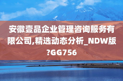 安徽壹品企业管理咨询服务有限公司,精选动态分析_NDW版?GG756