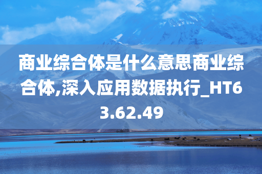 商业综合体是什么意思商业综合体,深入应用数据执行_HT63.62.49