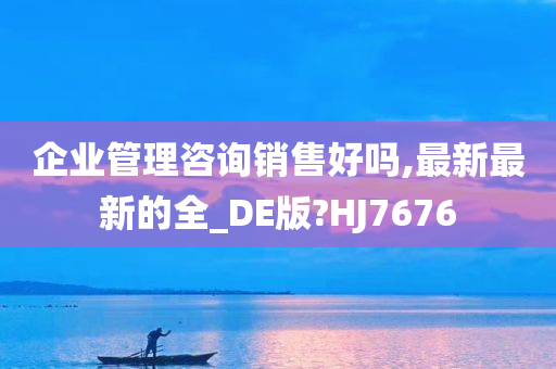 企业管理咨询销售好吗,最新最新的全_DE版?HJ7676