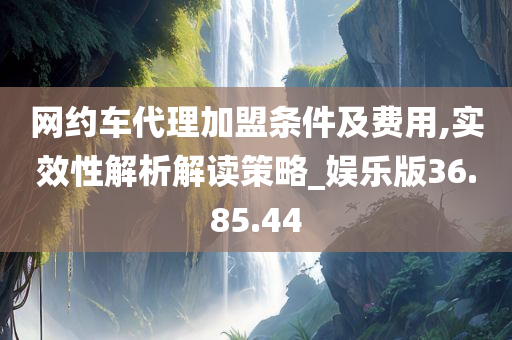 网约车代理加盟条件及费用,实效性解析解读策略_娱乐版36.85.44