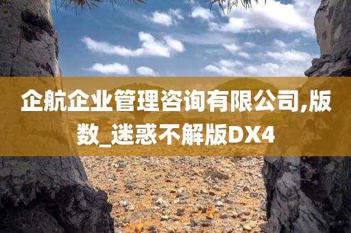 企航企业管理咨询有限公司,版数_迷惑不解版DX4