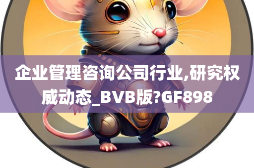 企业管理咨询公司行业,研究权威动态_BVB版?GF898