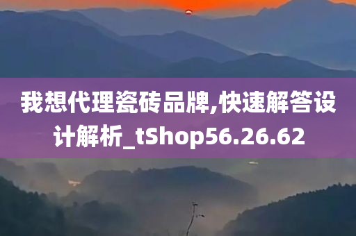 我想代理瓷砖品牌,快速解答设计解析_tShop56.26.62