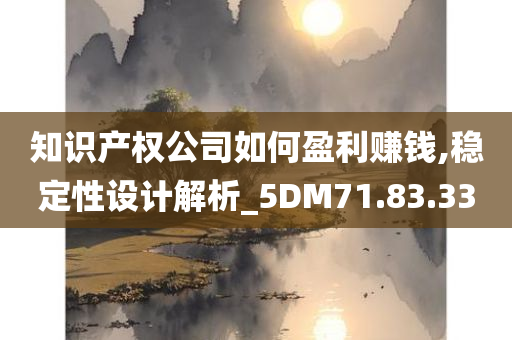 知识产权公司如何盈利赚钱,稳定性设计解析_5DM71.83.33