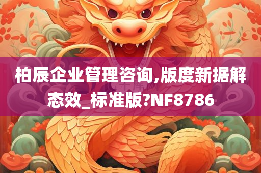 柏辰企业管理咨询,版度新据解态效_标准版?NF8786