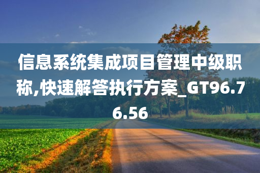 信息系统集成项目管理中级职称,快速解答执行方案_GT96.76.56