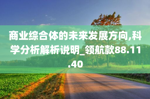 商业综合体的未来发展方向,科学分析解析说明_领航款88.11.40