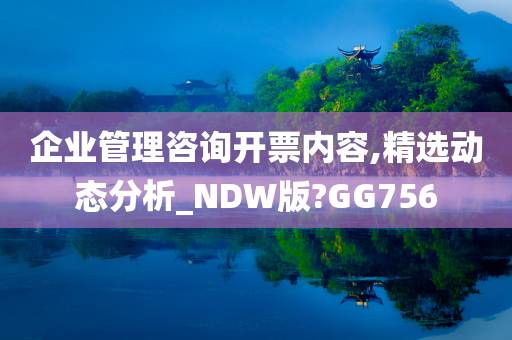 企业管理咨询开票内容,精选动态分析_NDW版?GG756