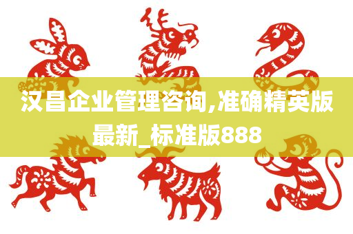 汉昌企业管理咨询,准确精英版最新_标准版888