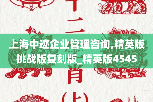 上海中迹企业管理咨询,精英版挑战版复刻版_精英版4545