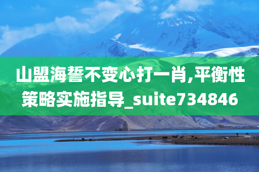 山盟海誓不变心打一肖,平衡性策略实施指导_suite734846