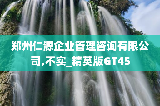 郑州仁源企业管理咨询有限公司,不实_精英版GT45