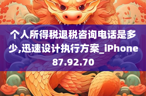 个人所得税退税咨询电话是多少,迅速设计执行方案_iPhone87.92.70