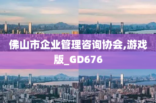 佛山市企业管理咨询协会,游戏版_GD676