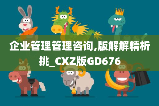 企业管理管理咨询,版解解精析挑_CXZ版GD676