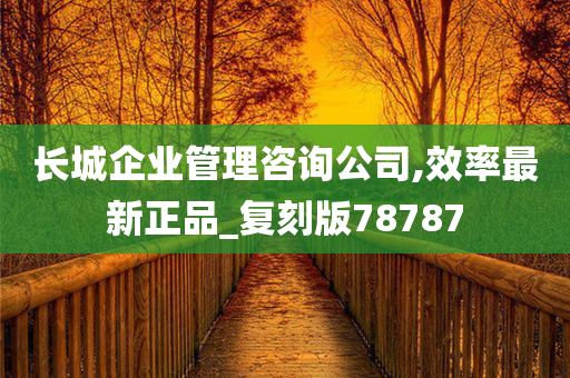 长城企业管理咨询公司,效率最新正品_复刻版78787