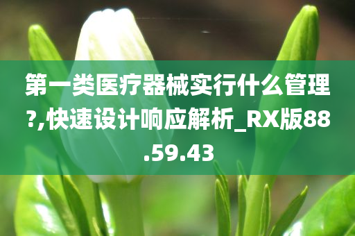 第一类医疗器械实行什么管理?,快速设计响应解析_RX版88.59.43