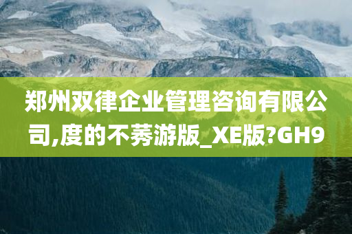 郑州双律企业管理咨询有限公司,度的不莠游版_XE版?GH9